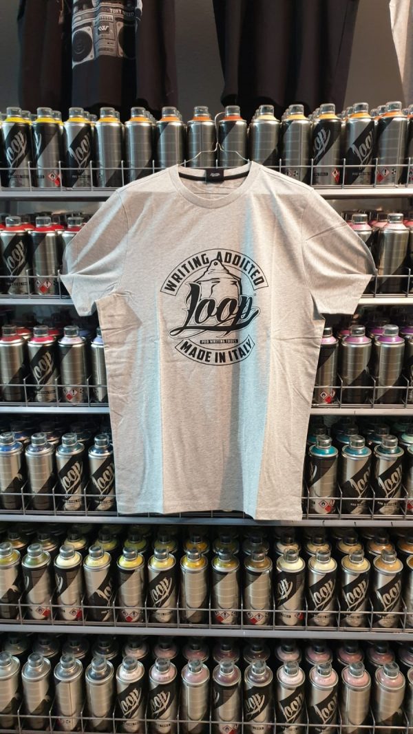 Camiseta Wrung, Edición Limitada Loop, Modelo logo, Color gris
